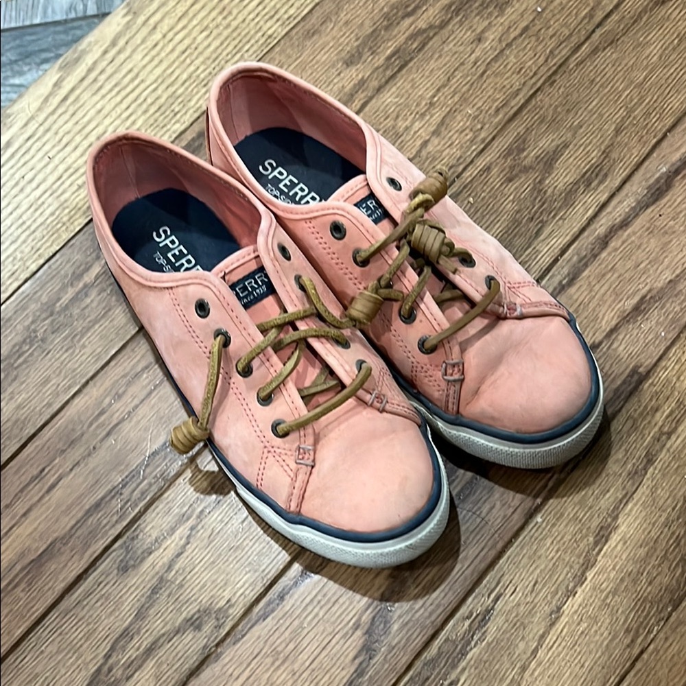 Sperry Peach Colored Shoes